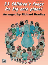 33 Childrens Songs for Big Note Pno piano sheet music cover